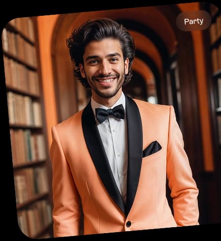 Party style transformation with AI Cloth Changer App - AI Outfit Swap for festive wear